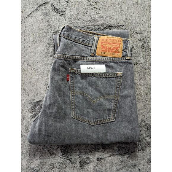 Levi's 514 Straight Leg Jeans Men's Size 38x32 Gray - Picture 14 of 14